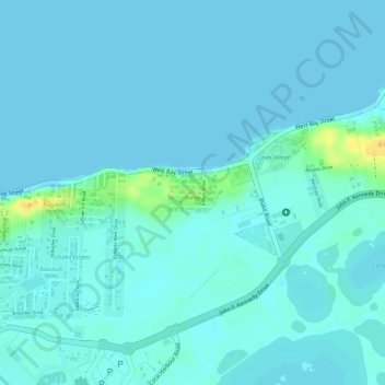 Indigo topographic map, elevation, terrain