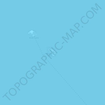 Bantigui Island topographic map, elevation, terrain