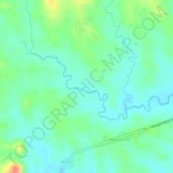 Daraga River topographic map, elevation, terrain