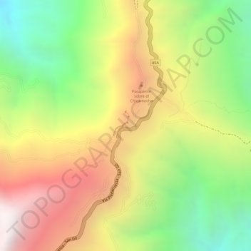 Corregimiento de Chiflas topographic map, elevation, terrain