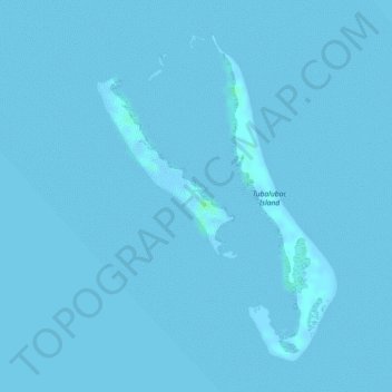 Tubalubac Island topographic map, elevation, terrain