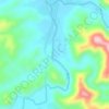 Li River topographic map, elevation, terrain