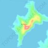 Sibale Island topographic map, elevation, terrain