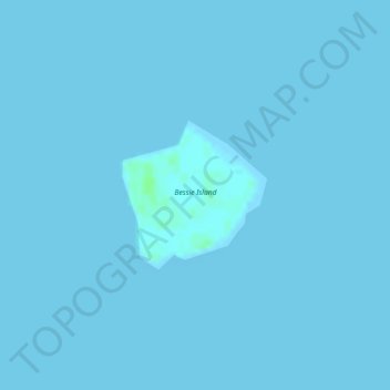 Bessie Island topographic map, elevation, terrain