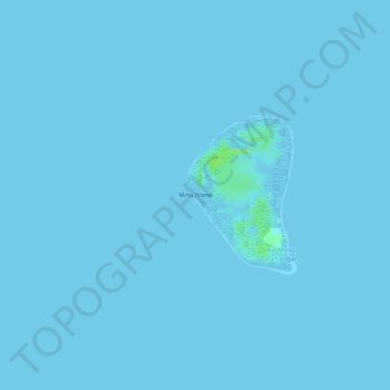 Minis Island topographic map, elevation, terrain