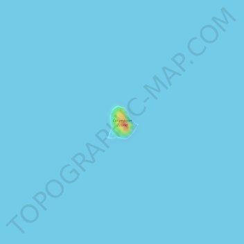 Calumpijan Island topographic map, elevation, terrain