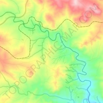 Lumbadzi topographic map, elevation, terrain