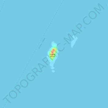 Diapila Island topographic map, elevation, terrain