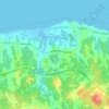 Cap-Pele topographic map, elevation, terrain