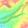 Chinauta corregimiento topographic map, elevation, terrain