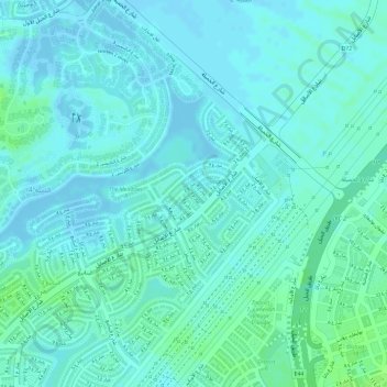 Springs 5 topographic map, elevation, terrain