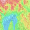 Oslo topographic map, relief map, elevations map