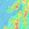 Vigo topographic map, relief map, elevations map