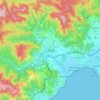 Calonge topographic map, relief map, elevations map