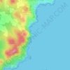 Cap Roig topographic map, relief map, elevations map