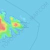 Cap de Creus topographic map, relief map, elevations map