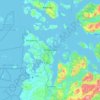 Stavanger topographic map, relief map, elevations map