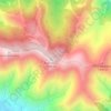 Sierra de Mijas topographic map, relief map, elevations map