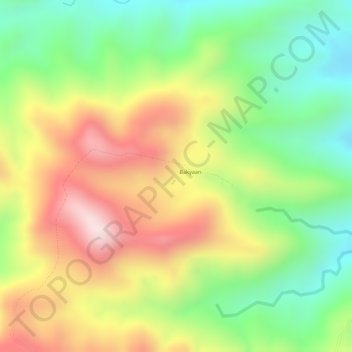 Naujan topographic map, elevation, relief