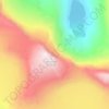 Frostisen topographic map, relief map, elevations map
