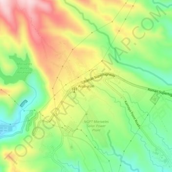 Alas Asin Mariveles Bataan Map Alas-Asin Topographic Map, Elevation, Relief