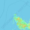 Calauit Island topographic map, elevation, relief