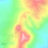 Cerro de Cantachina topographic map, relief map, elevations map