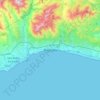 Marbella topographic map, relief map, elevations map