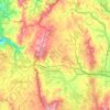 Guitiriz topographic map, relief map, elevations map