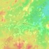 Hearst topographic map, relief map, elevations map