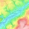 Landerneau topographic map, elevation, relief