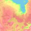 Ontario topographic map, relief map, elevations map