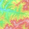 Ronshausen topographic map, relief map, elevations map