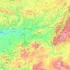 Jaén topographic map, relief map, elevations map