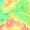 Baños de Molgas topographic map, relief map, elevations map