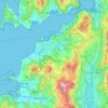 Vigo topographic map, relief map, elevations map