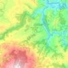 A Pobra de Trives topographic map, relief map, elevations map