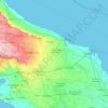 Brindisi topographic map, elevation, relief