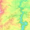 Chantada topographic map, relief map, elevations map