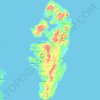 Sarangani Island topographic map, elevation, relief