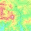 Cammarata topographic map, relief map, elevations map