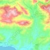 Caltabellotta topographic map, relief map, elevations map