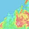 Valdoviño topographic map, relief map, elevations map