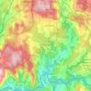 Teo topographic map, relief map, elevations map