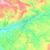 Cordova topographic map, relief map, elevations map