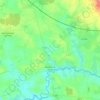 Gennes-sur-Seiche topographic map, elevation, relief