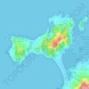 O Grove topographic map, relief map, elevations map