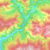 Llavorsí topographic map, relief map, elevations map