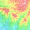 Arenas topographic map, relief map, elevations map