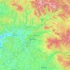 Bistrița-Năsăud topographic map, relief map, elevations map